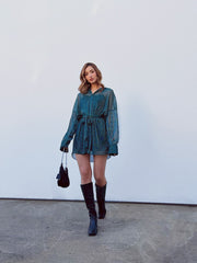 Shimmering Pleated Dress