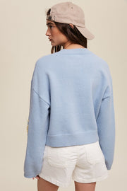 Daisy Blue Sweater