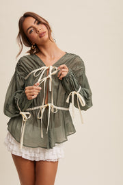 Betty Bow Tie Blouse