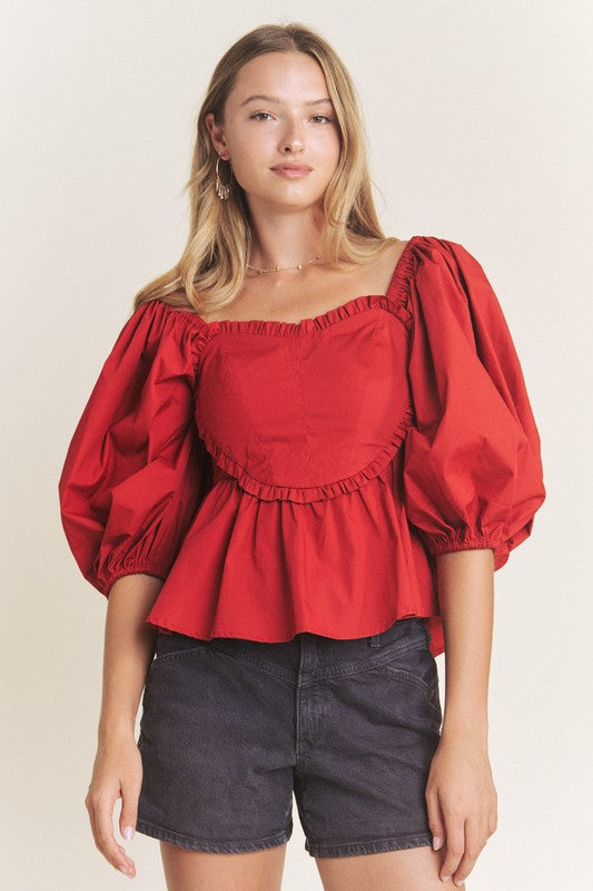 Palmer Peplum Top