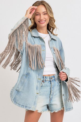 Vintage Inspired Fringe Jacket