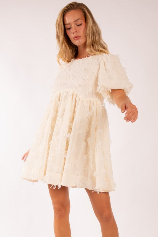 Tessa Textured Flowy Dress L Tessa Textured Flowy Dress L
