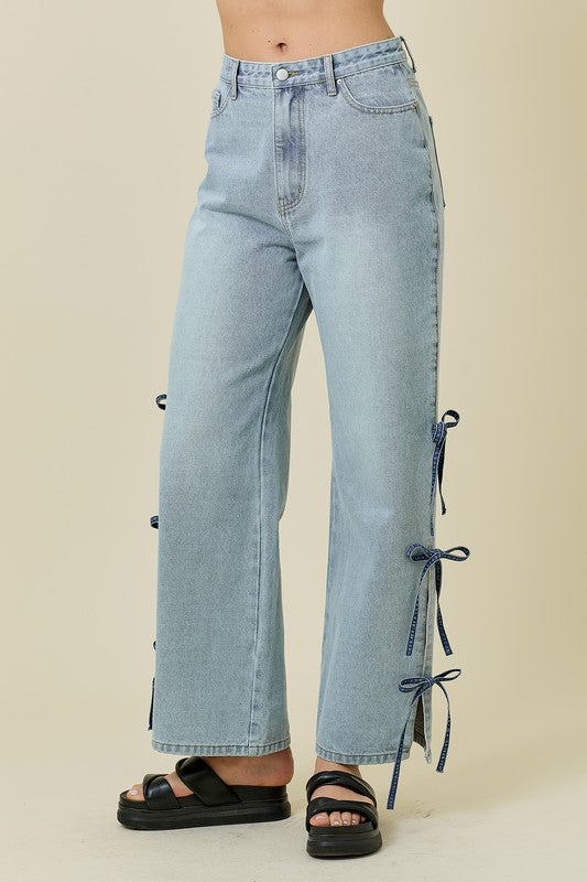 Bonnie Bow Detail Jeans