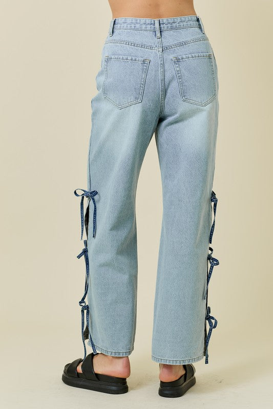 Bonnie Bow Detail Jeans