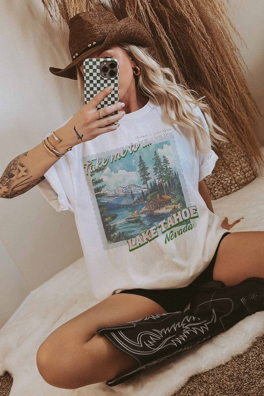 Lake Tahoe Oversized Tee