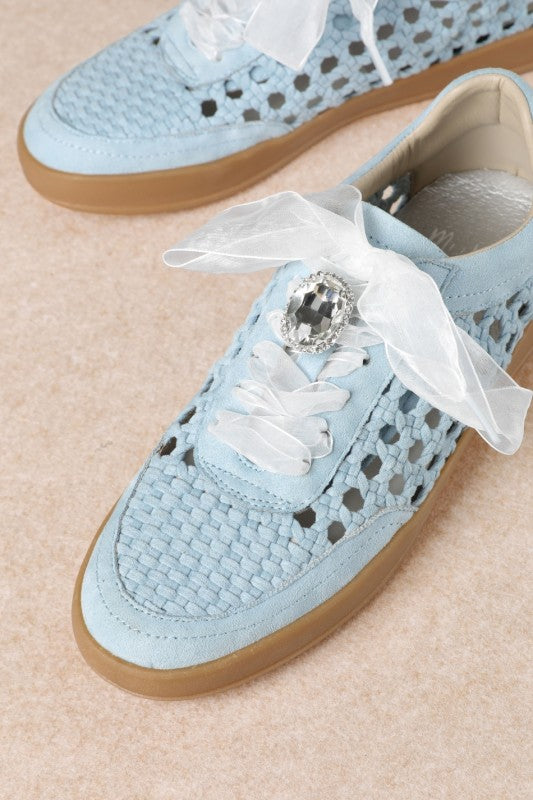 Giselle Suede Woven Sneaker