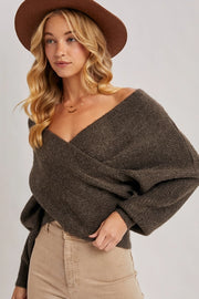 April Crossover Sweater