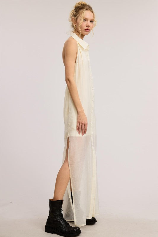 Cami Collard Halter Dress