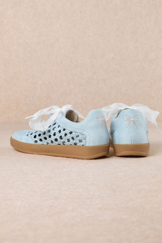 Giselle Suede Woven Sneaker