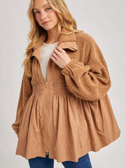 Autumn Vibes Contrast Fleece