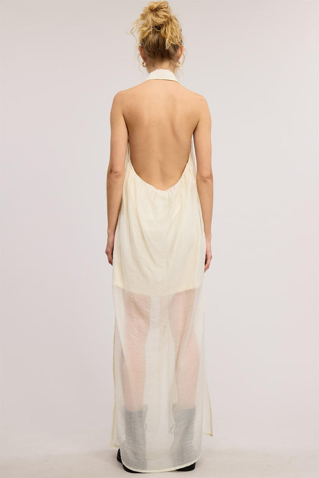 Cami Collard Halter Dress